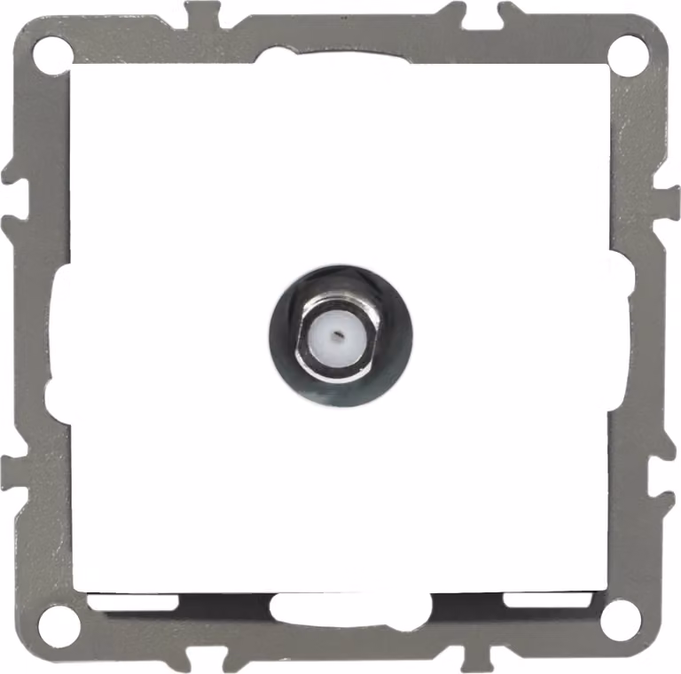 Prese TV QUADRA, colore bianco