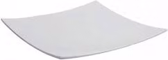 Piatto da portata in melamina Luna EFAY di Ilsa, colore bianco avorio, L/P/H: 35 x 35 x 4 cm