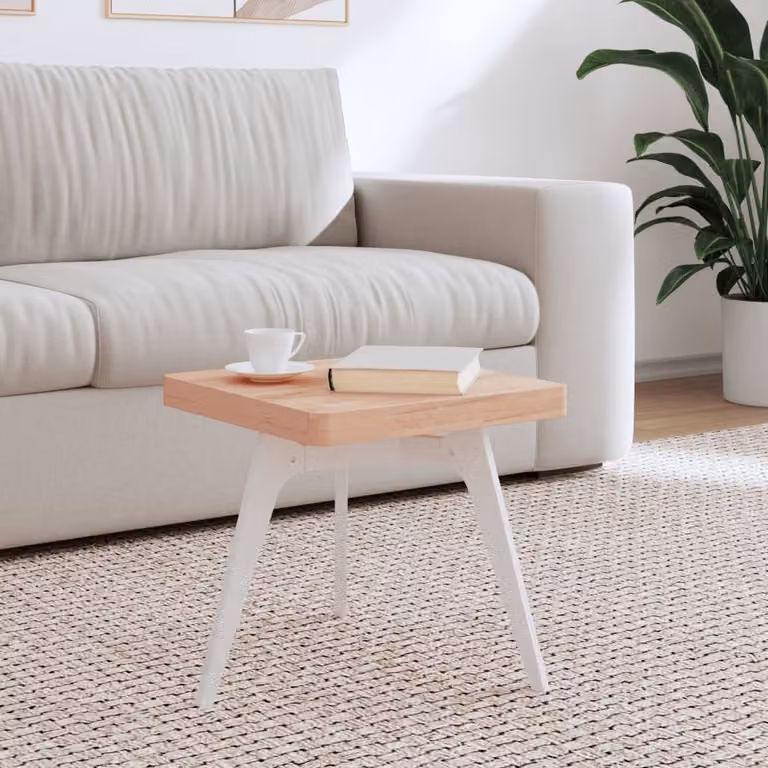 vidaXL Piano per Tavolo Quadrato in Legno Massello di Faggio, L/P/H: 40 x 40 x 4 cm