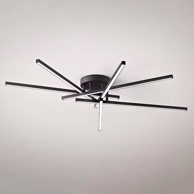 Plafoniera Moderna Syncro Alluminio Nero Led 70W Dimmerabile Ip20