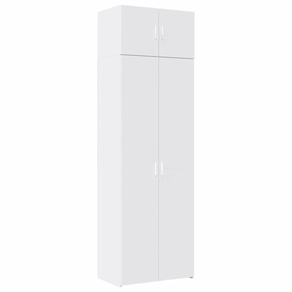 Mobile Portaoggetti Bianco 70x42,5x225 cm in Truciolato