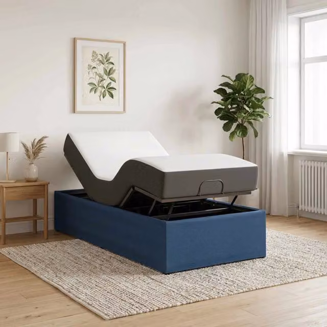 Telaio Letto Elettrico Regolabile Blu 200 x 100 x 33,5 cm 42037311