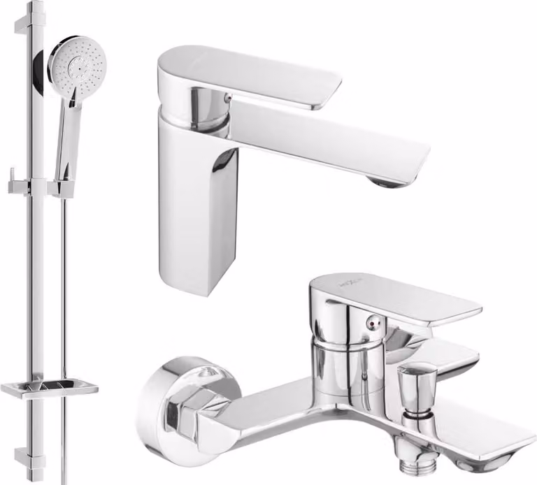 Mexen Alexa DQ40 set da bagno, cromo - 71203DQ40-00