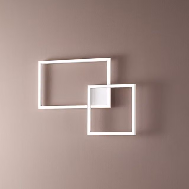 Perenz Cross Plafoniera Applique LED Moderna in Metallo Disponibile in Bianco o Nero