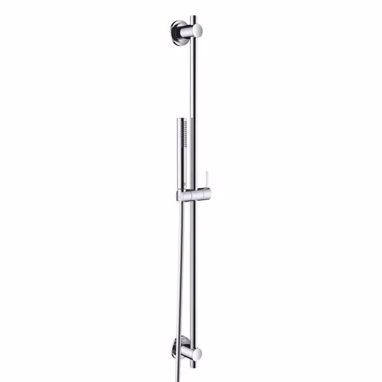 KLUDI NOVA FONTE Classic Set de douchettes 1S 900mm, barre murale en métal, avec nettoyage rapide du calcaire, chrome, 2084005-25, 2084005-25