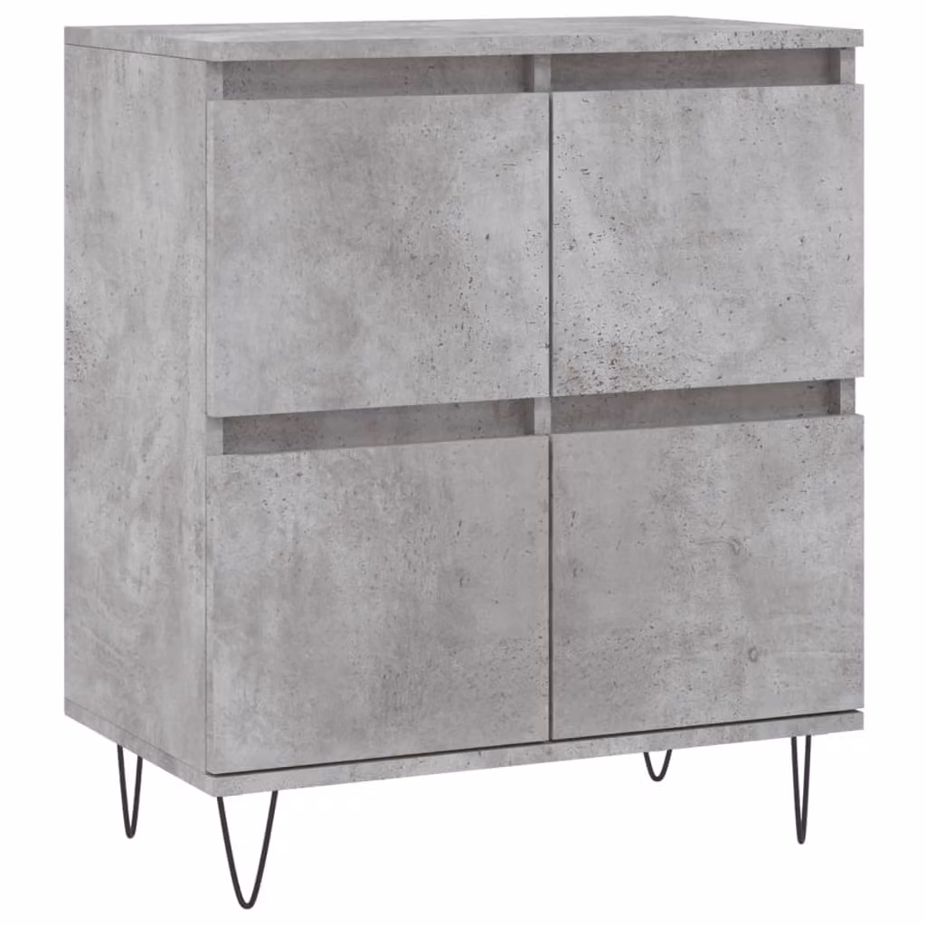 Credenza Grigio Cemento 60x35x70 cm in Legno Multistrato