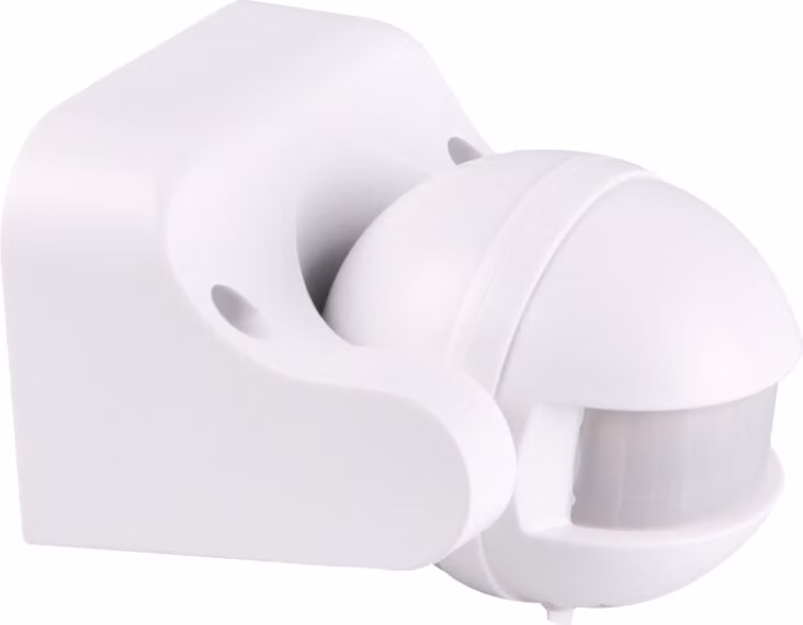 Sensore di movimento e crepuscolo a infrarossi PIR da incasso a parete Polux ES-M15B