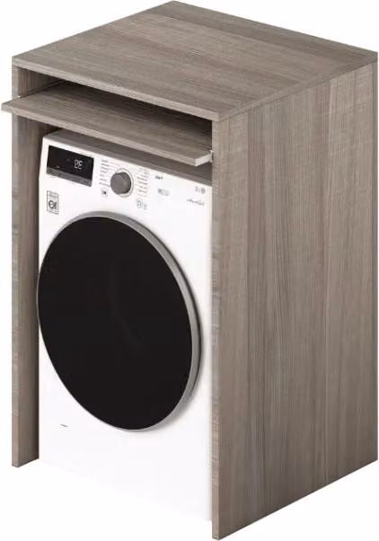 Mobile coprilavatrice IPERBRIKO con ripiano scorrevole colore Olio marrone H: 105 cm, L: 71 cm, P: 65 cm