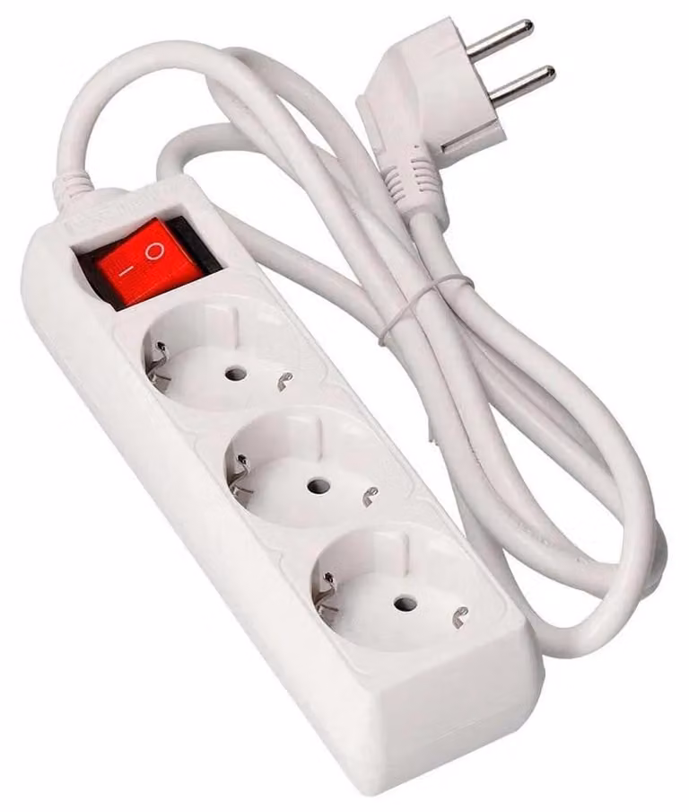 Blocco EDM - 3 prese con interruttore - 16A - 3m - 41043