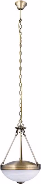 Lampada a sospensione Rabalux Marlene in metallo e vetro color bronzo, diametro: 32 cm, 2xE27