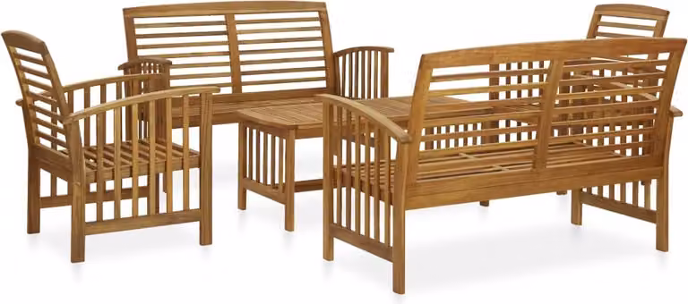 Maison Exclusive - Set Divani da Giardino 5 pz in Legno Massello di Acacia