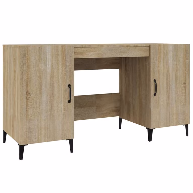 Scrivania Rovere Sonoma 140x50x75 cm in Legno Multistrato