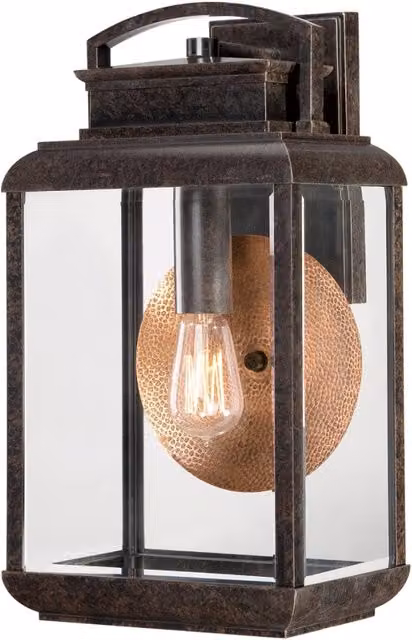 Applique esterna Byron Quoizel bronzo imperiale E27 60W