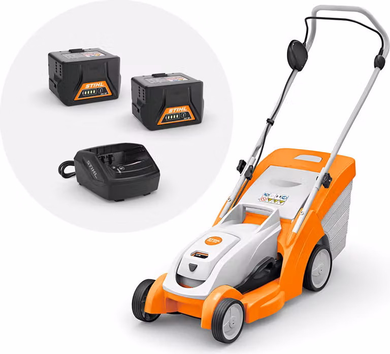 Tosaerba ACCU STIHL RMA 239 - AK-SYSTEM con 2 batterie AK20 e caricabatterie