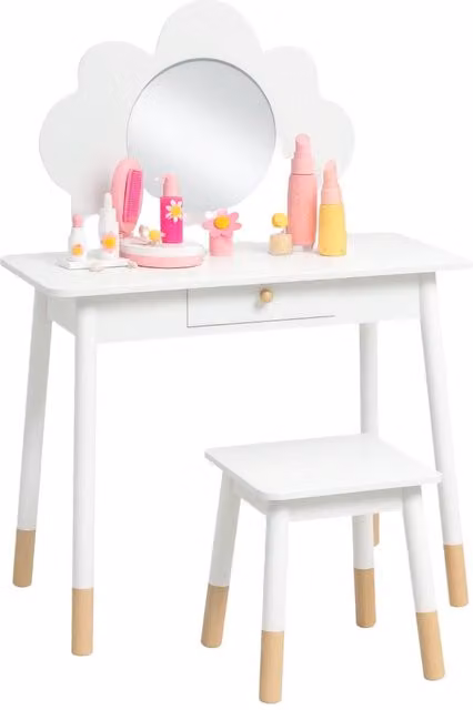 Toeletta per bambini con sgabello ¨C Xylo ¨C forma nuvola bianco 3-6 anni