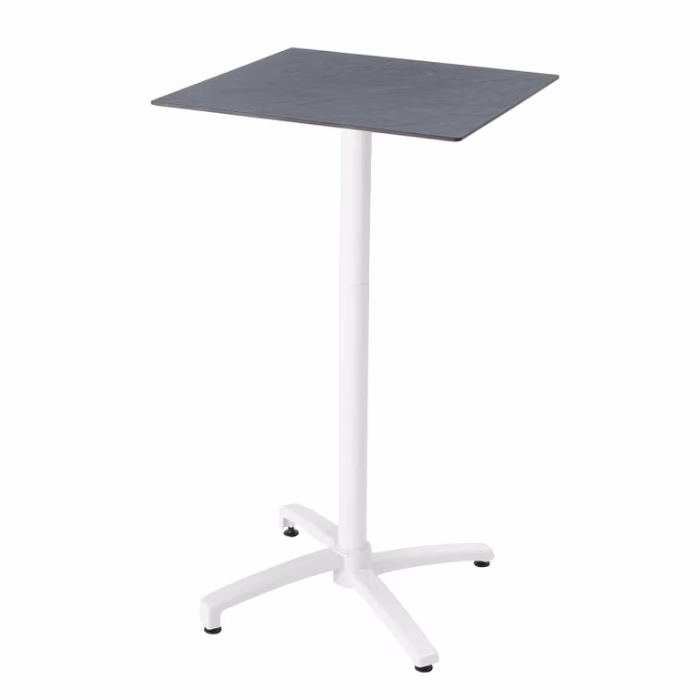 Tavolo alto da giardino inclinabile in laminato ardesia grigio scuro - Oviala Opéra
