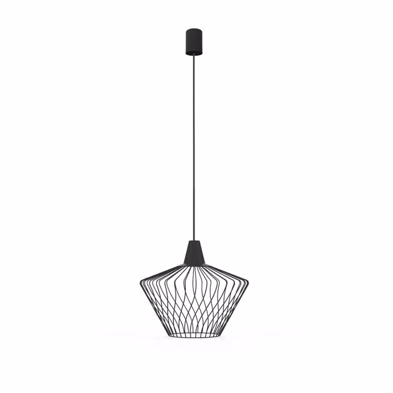 Lampadario WAVE nero 1xE27x60W in metallo, dimensioni: 130x40x40 cm, IP20, Nowodvorski Lighting
