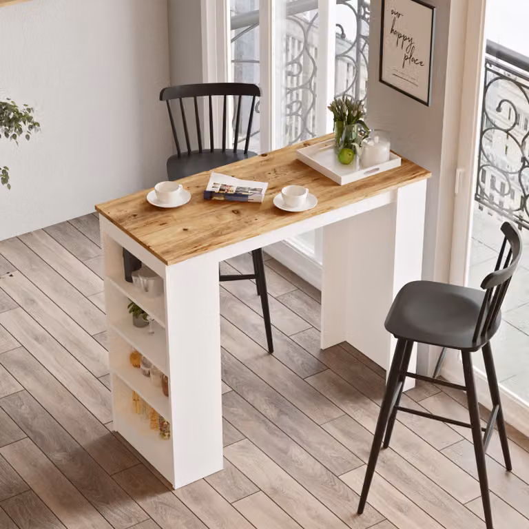 Skye Decor, ST1- ST1 LCS, pino atlantico, tavolini, 101,8x120x51,6 cm, 100% pannello di particelle rivestito in melamina
