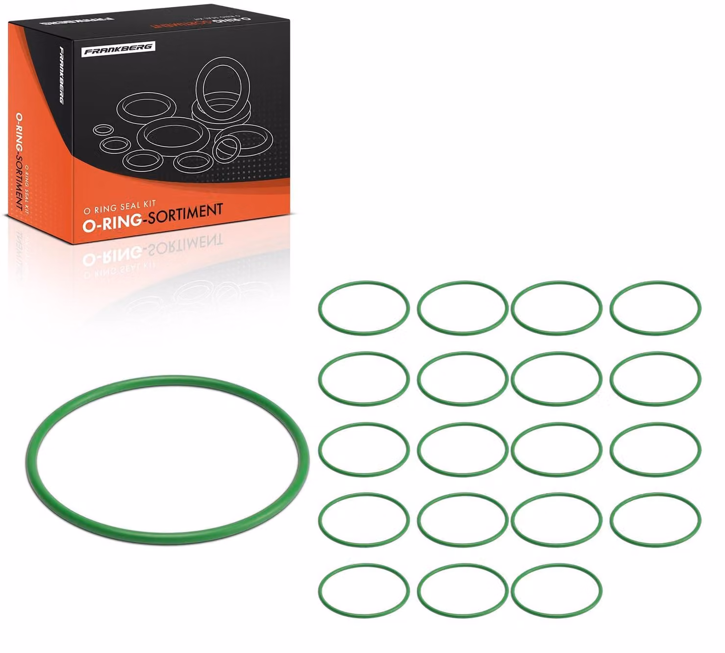 Kit di riparazione per condizionatori - Compatibile con sistemi di climatizzazione universali - 20 anelli di tenuta (O-ring)
