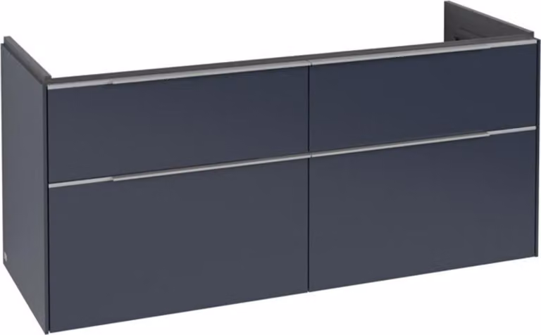Villeroy & Boch Subway 3.0 armoire sous lavabo, 4 tiroirs, lavabo au centre, 1272x576x478mm, C60200VQ, C60200VQ