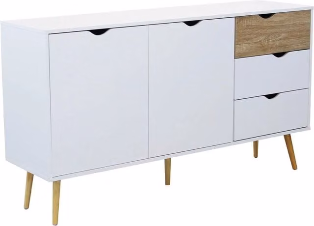 Madia Moderna in Legno cm 147x39x82 - PALMER