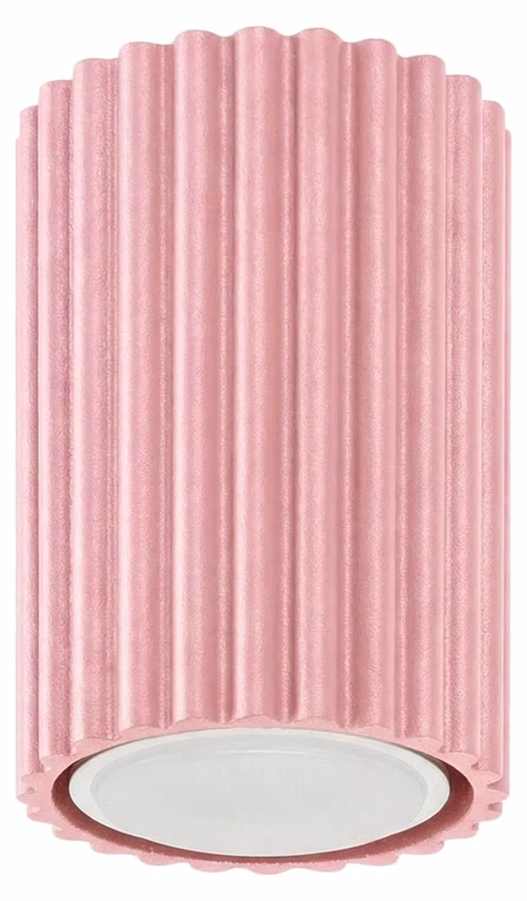 Plafoniera KARBON 10 rosa 1xGU10 10W in alluminio 10x6,5x6,5 cm Sollux Lighting