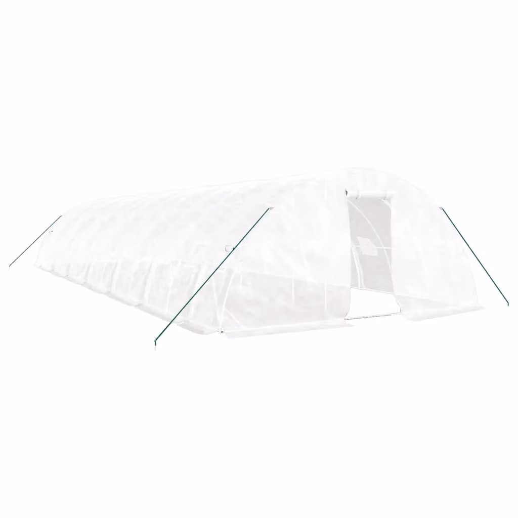 Serra Videx con Telaio in Acciaio Zincato Bianco, Superficie 70 m², L: 14 m, P: 5 m, H: 2,3 m – 2