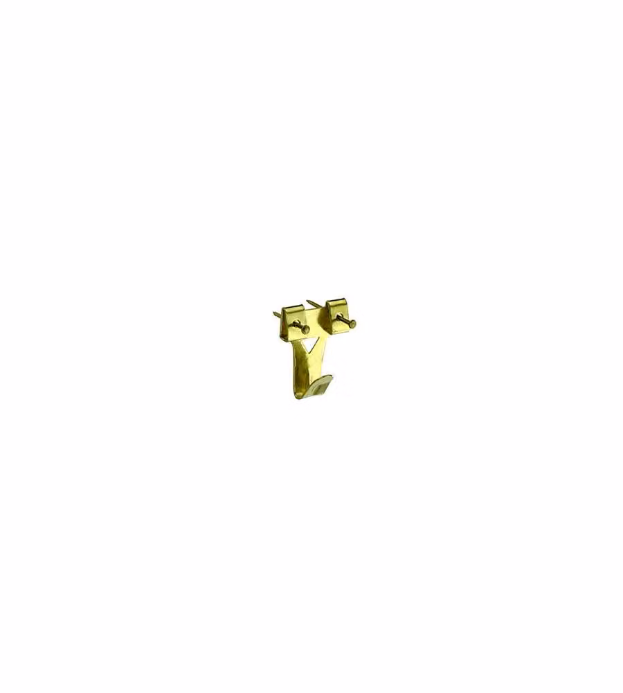 Ganci  per fissaggio quadri Num. 3 - 20 x 31 mm. con chiodini 4 pz.