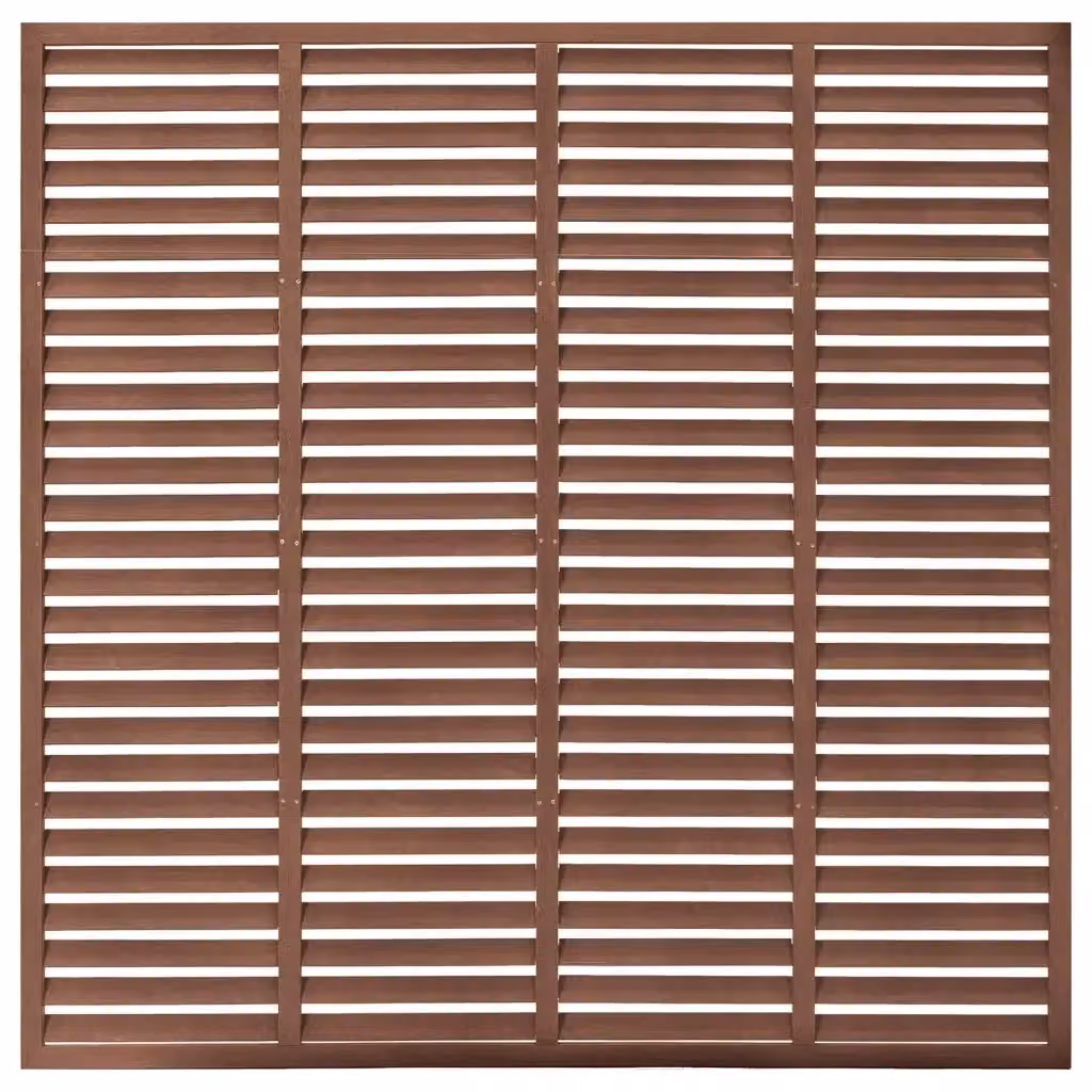 Recinzione a persiana in WPC marrone vidaXL 180 x 180 cm – 2