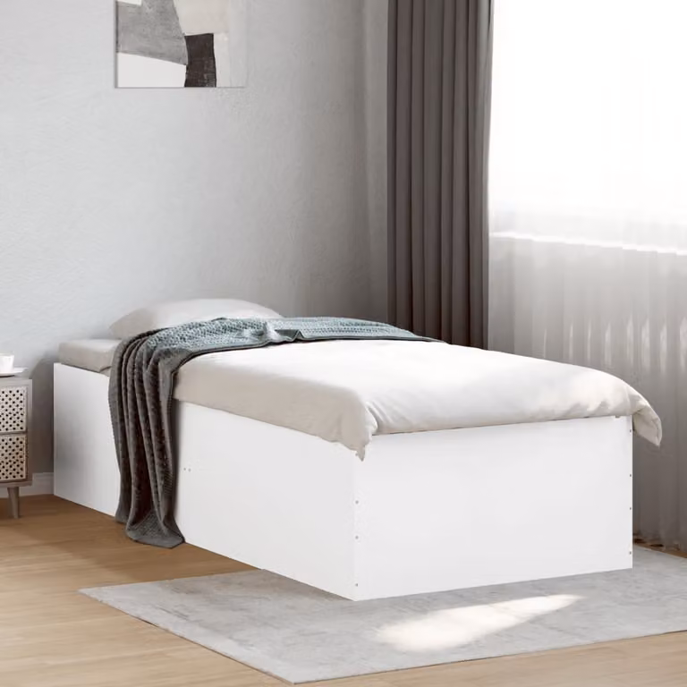 vidaXL Giroletto Bianco in Legno Multistrato L: 90 cm, P: 200 cm