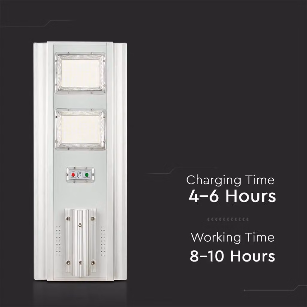 V-TAC Lampada Stradale con Pannello Solare da 200W, LED Bianco Freddo 6000K, Colore Bianco, Grado di Protezione IP65 con Telecomando e Timer – 2
