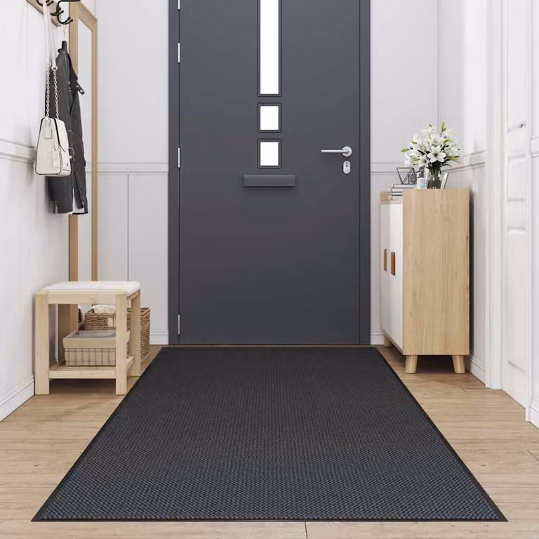 vidaXL Zerbino Nero 115x500 cm