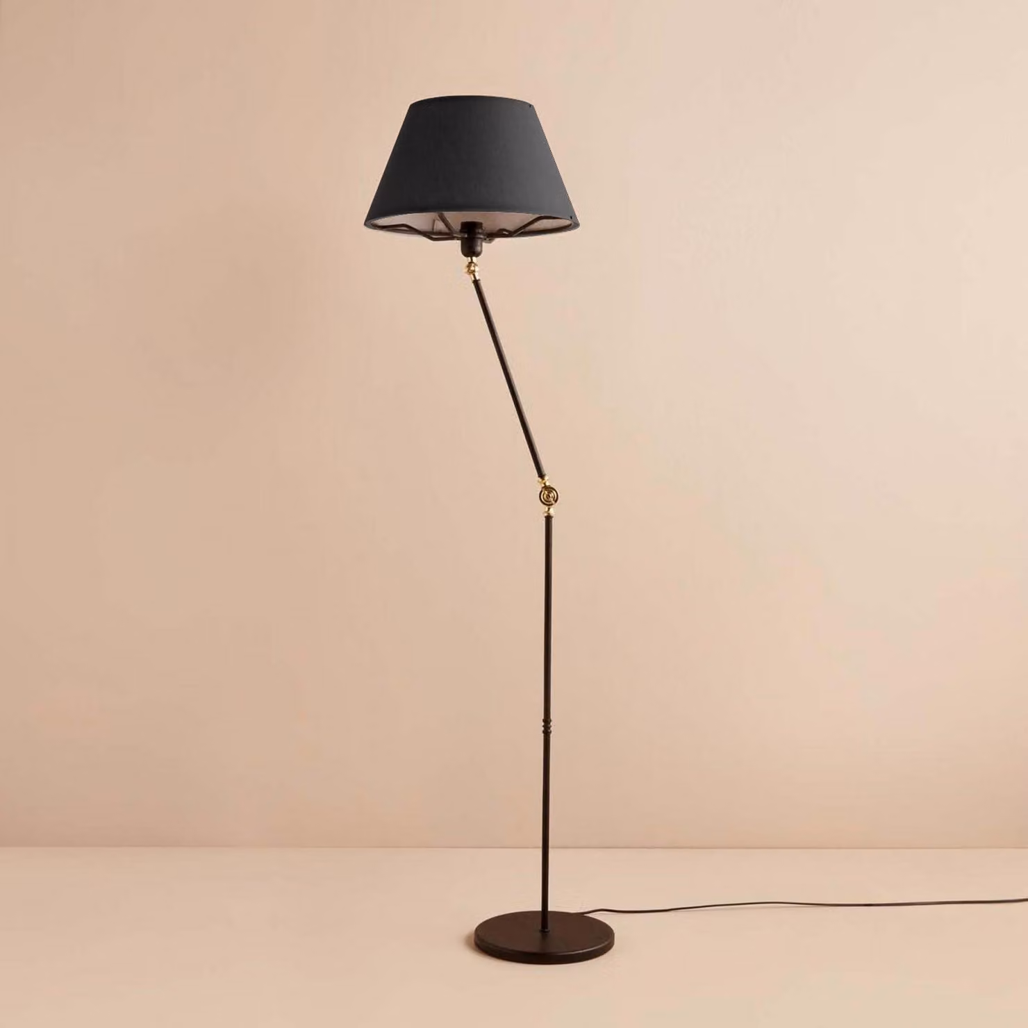 Opviq, AYD-3478, lampada da terra, 100 % PVC, antracite, 38 x 38 x 150 cm