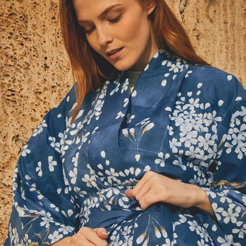 KIMONO Yukata - Colore: KIMONO - NATURALE,Taglia: L/XL