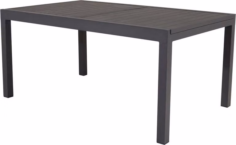 FURNLUX Tavolo da pranzo per esterni Marbella Black 100cm / Colore principale: Nero / Dimensioni: 100 x 160 x 75 cm