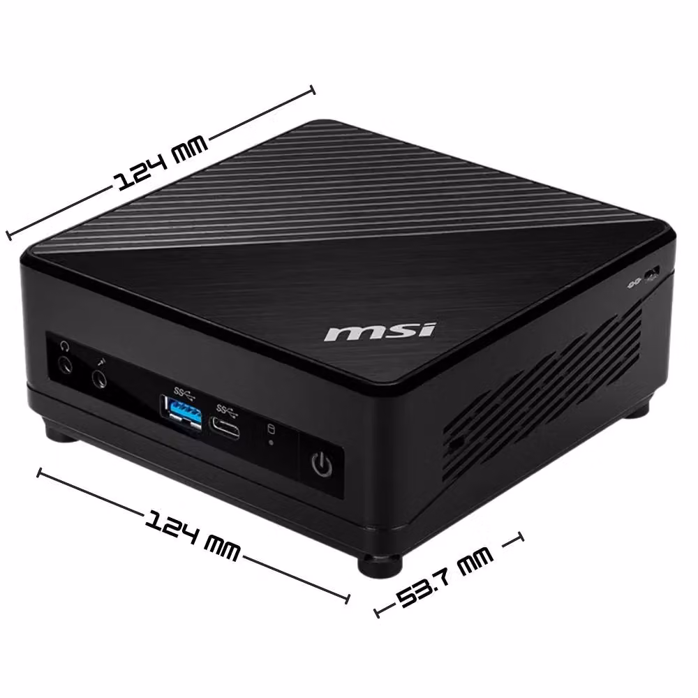 Mini PC MSI Cubi 5 10M con Intel Celeron 5205U, 4GB RAM, 128GB SSD, Nero – 2
