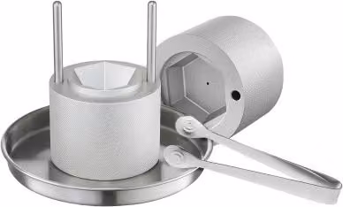 VEVOR Pressa per Cubetti di Ghiaccio Rotondi in Alluminio Aeronautico Silver con Vassoio Antigoccia e Base Antiscivolo