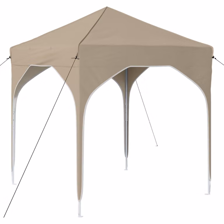 Tenda per feste a pop-up 194 x 194 x 245 cm Crema