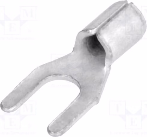 10 connettori a crimpare: terminale a forcella M3,5, sezione del cavo 1,5÷2,5mm², connessione a crimpare, unipolare, modello BM 01214, isolato