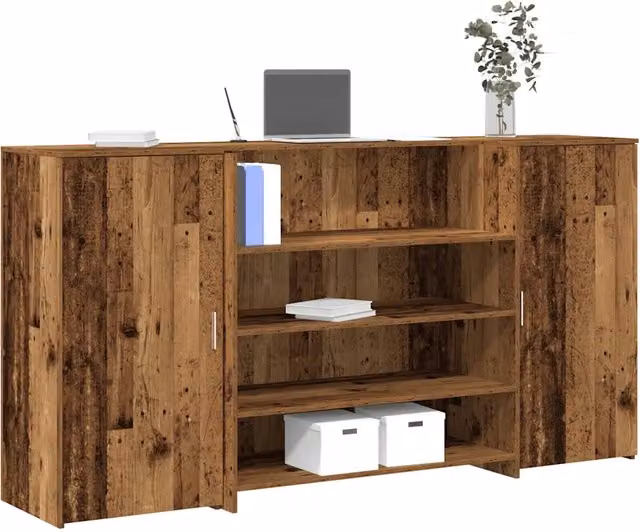 Banco Reception Legno Vecchio 200x50x103,5 cm Legno Multistrato 3324185