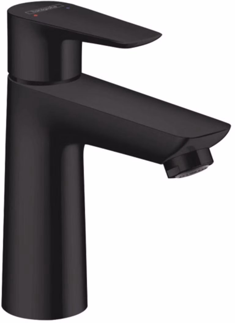 Miscelatore per lavabo Talis E, 110 mm, nero opaco, 1 pezzo