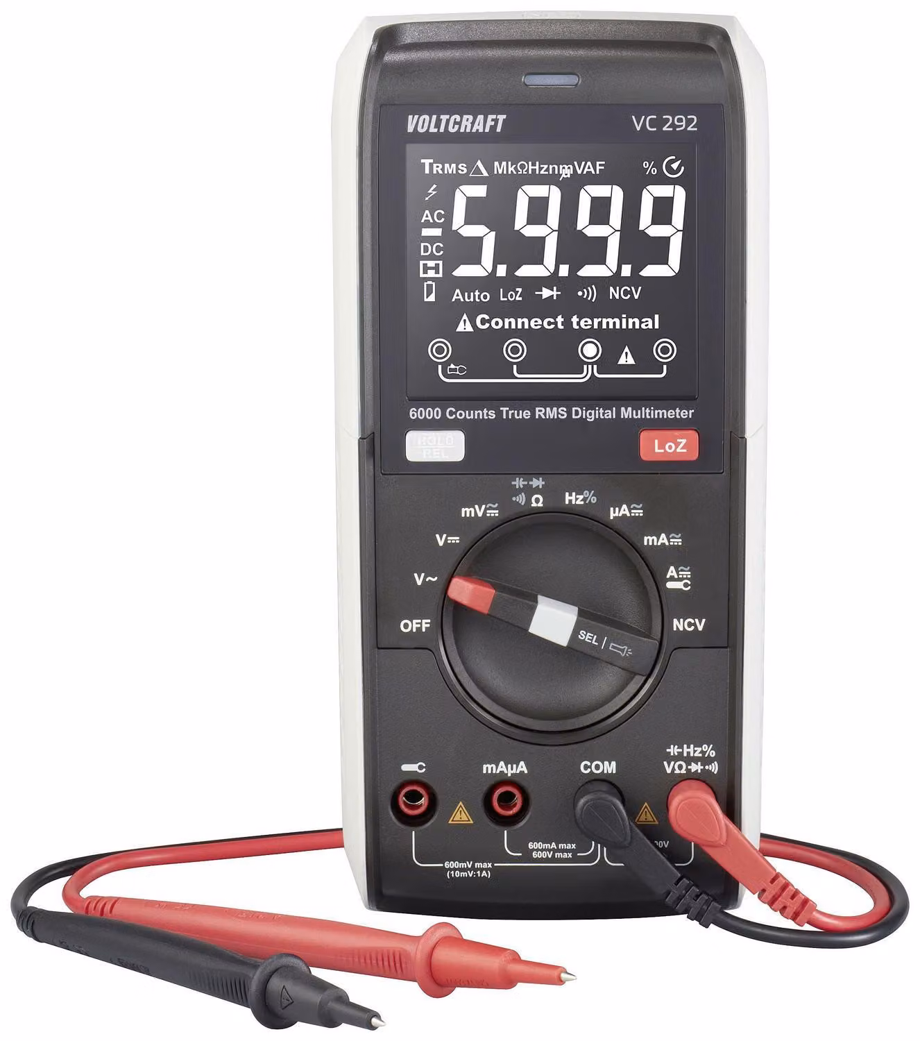 VC292 Hand-Multimeter digital CAT III 600 V Anzeige Counts 6000 (VC-12884315)