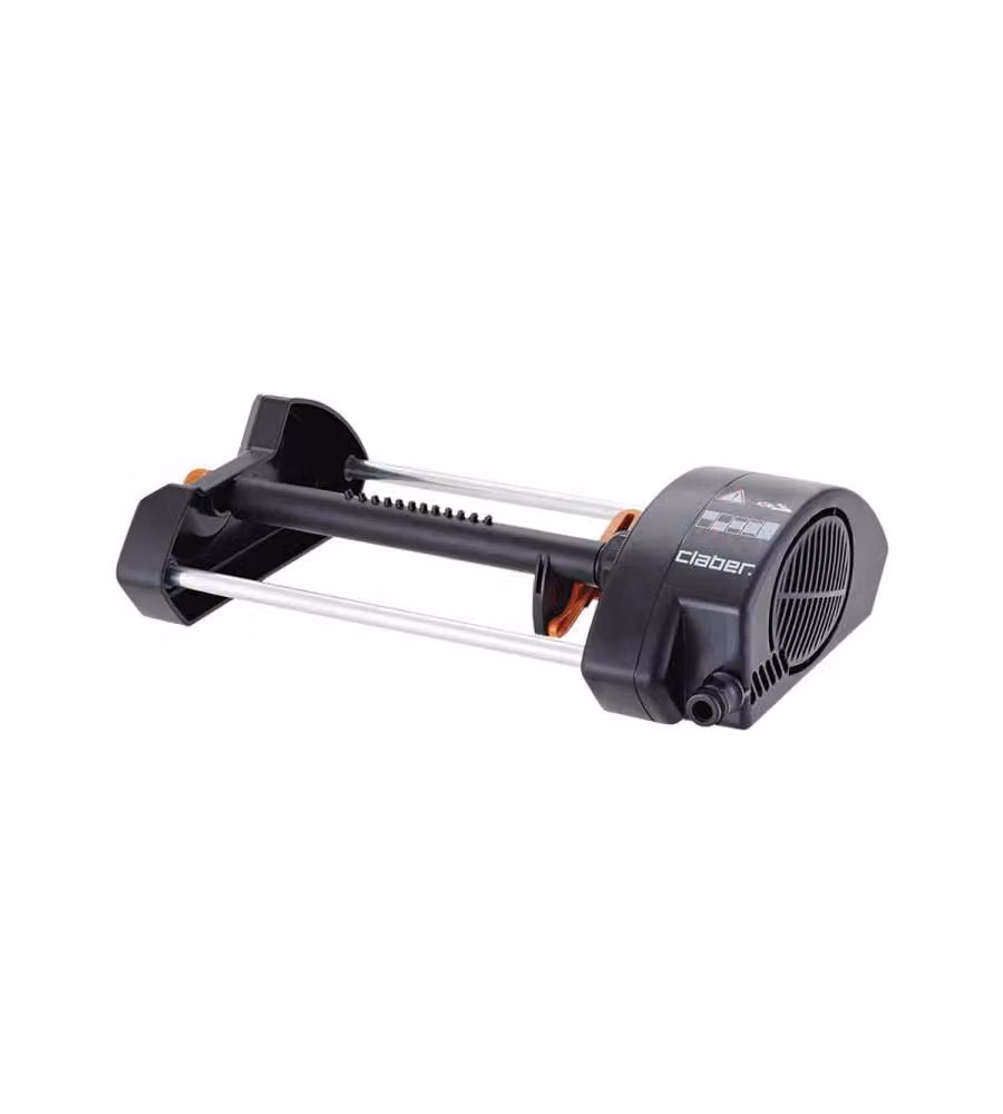 Irrigatore a braccio oscillante Claber Compact 12 con getto fino a 14 mt nero – 1
