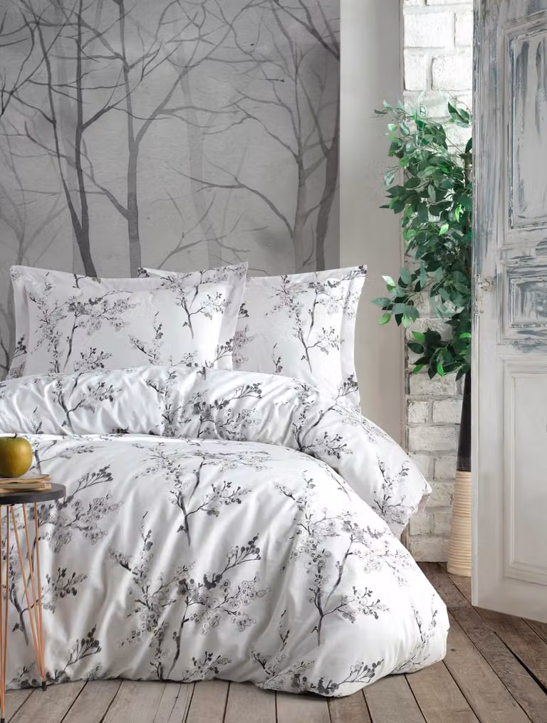 L'Essentiel Linge de Maison, Cicory- TRF3224, Bianco, Copripiumini, 100% cotone rinforzato