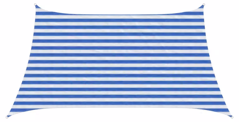 Telo Ombra Blu e Bianco 3 / 4 x 2 m HDPE