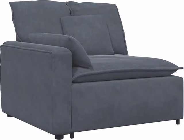 Modulo Terminale Bracciolo Divano Modulare con Cuscini 100 cm CFW9514878