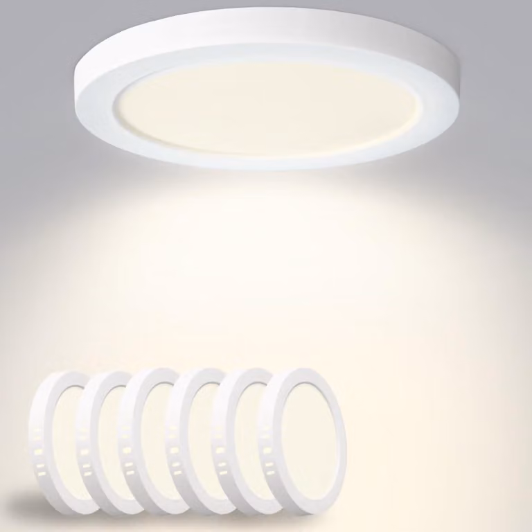Pannello LED rotondo, 15W, 1800 lumen, 4500K, luce bianca neutra, grado di protezione IP44, dimensioni 170x28 mm