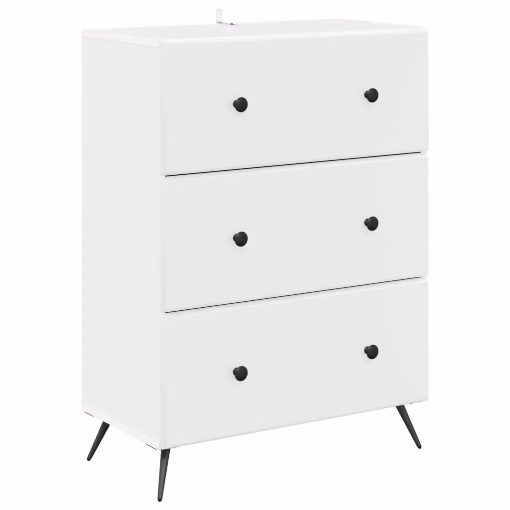 Mobile con Cassetti Moderno vidaXL Bianco L: 66 cm, P: 34,5 cm, H: 90 cm – 2