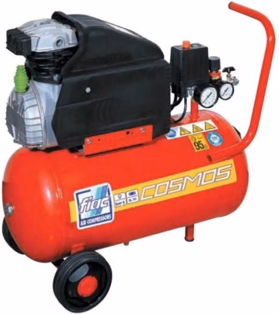 Compressore d'aria coassiale lubrificato FIAC modello COSMOS 225M rosso 24 L