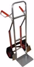 Carrello Portacasse ALTE in Alluminio Argento con Portata Max 200 kg L/P/H: 48 x 48 x 118 cm